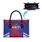 Les Grenadiers Haiti Football Leather Bag Tropical Vibes