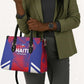 Les Grenadiers Haiti Football Leather Bag Tropical Vibes