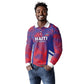 Custom Les Grenadiers Haiti Football Long Sleeve Polo Shirt Tropical Vibes - African Pride