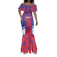 Custom Les Grenadiers Haiti Football Mermaid Dress Tropical Vibes - African Pride