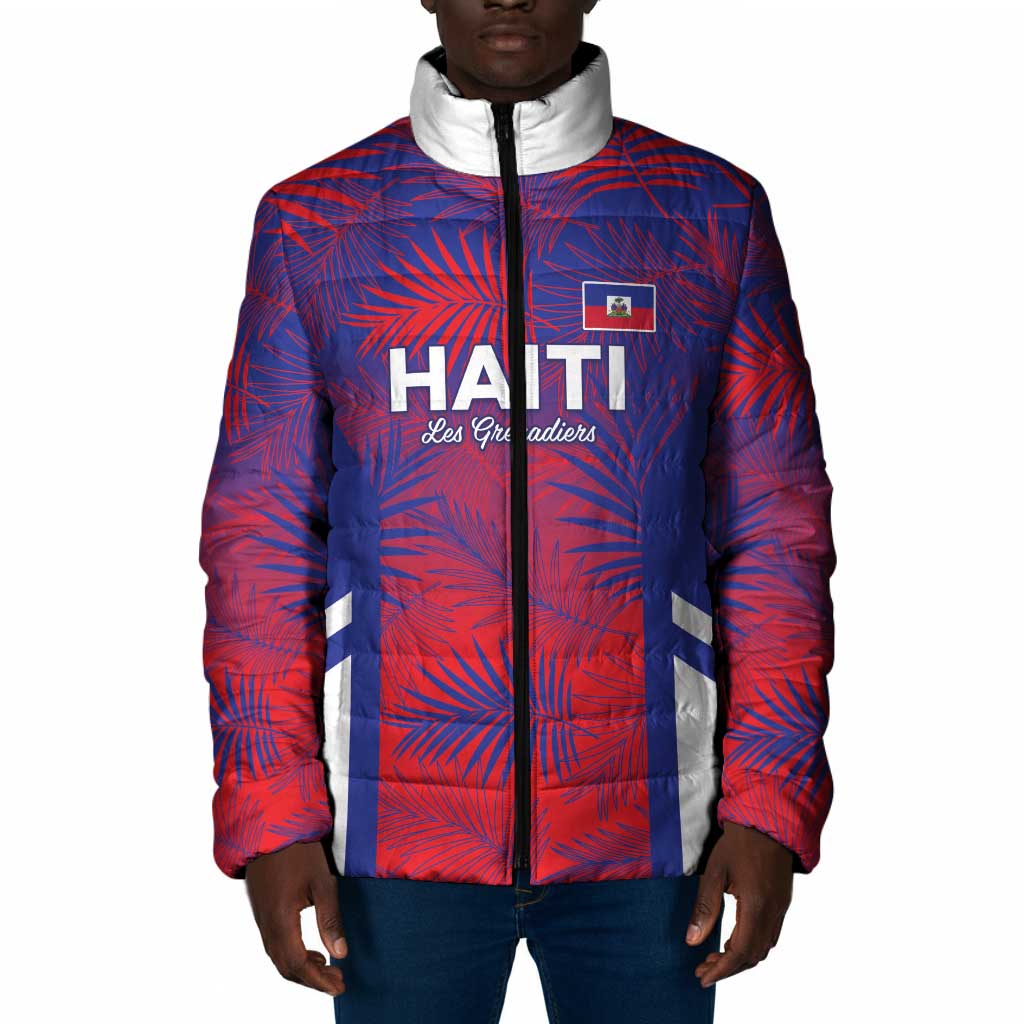 Custom Les Grenadiers Haiti Football Padded Jacket Tropical Vibes