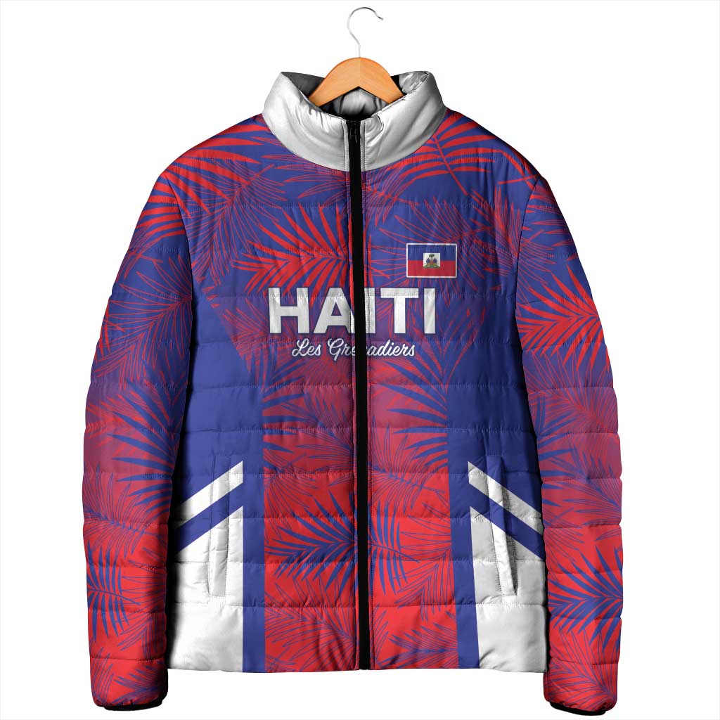 Custom Les Grenadiers Haiti Football Padded Jacket Tropical Vibes