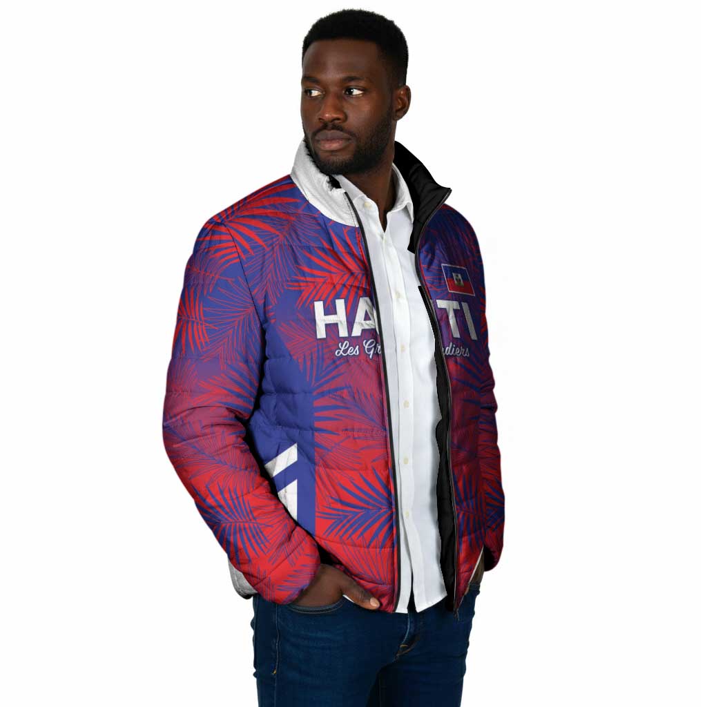 Custom Les Grenadiers Haiti Football Padded Jacket Tropical Vibes