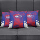 Les Grenadiers Haiti Football Pillow Cover Tropical Vibes