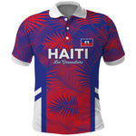 Custom Les Grenadiers Haiti Football Polo Shirt Tropical Vibes - African Pride