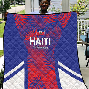 Les Grenadiers Haiti Football Quilt Tropical Vibes - African Pride