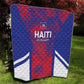 Les Grenadiers Haiti Football Quilt Tropical Vibes - African Pride