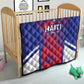Les Grenadiers Haiti Football Quilt Tropical Vibes - African Pride