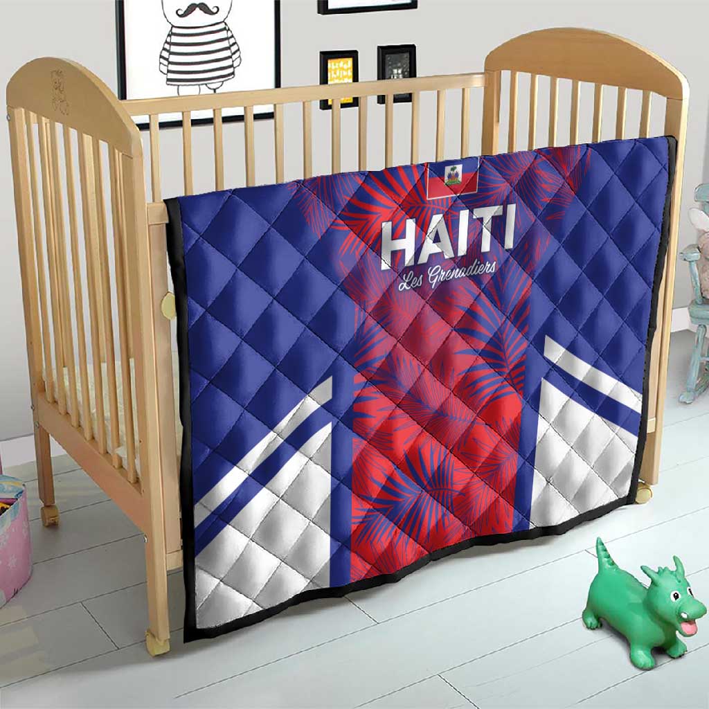 Les Grenadiers Haiti Football Quilt Tropical Vibes - African Pride