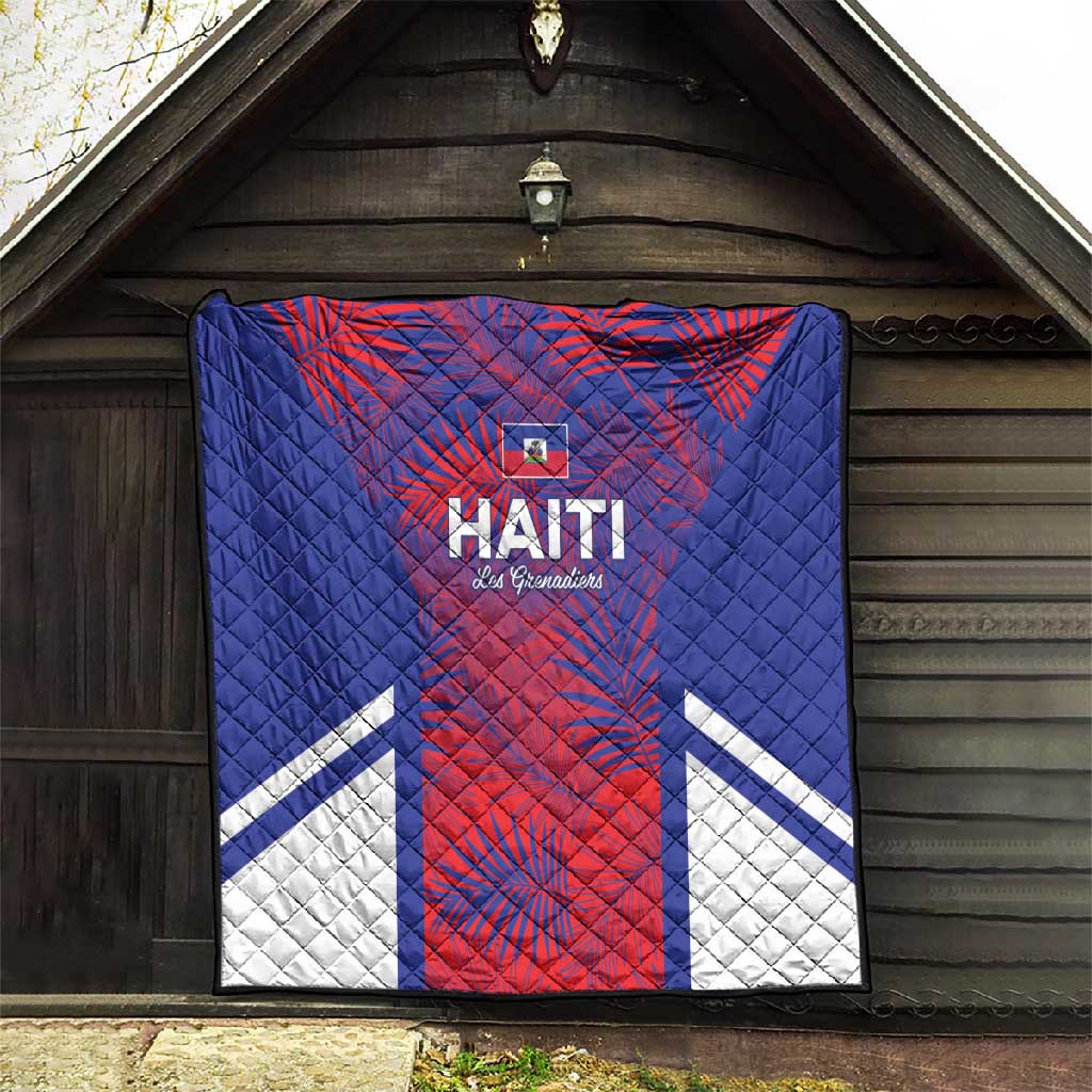 Les Grenadiers Haiti Football Quilt Tropical Vibes - African Pride
