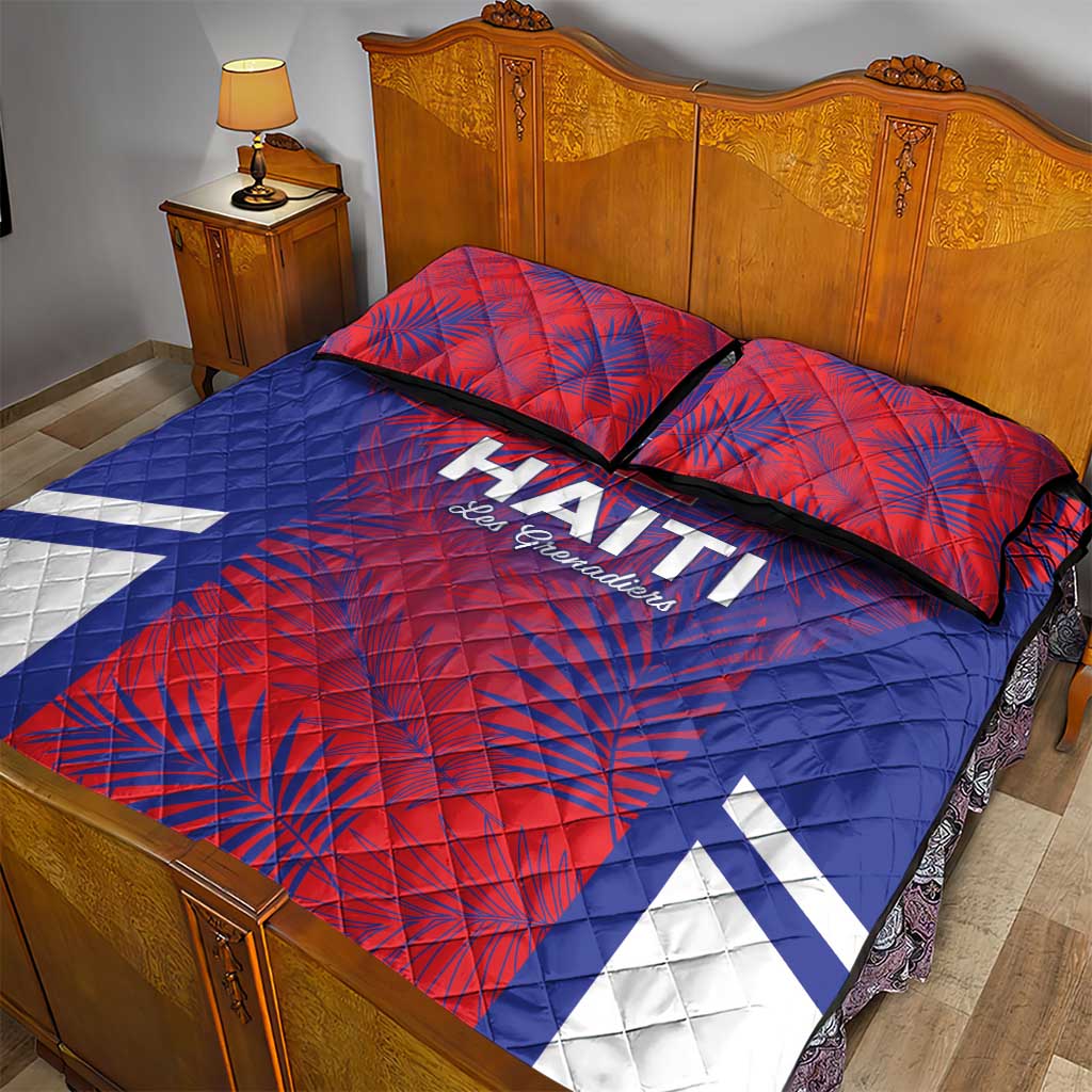 Les Grenadiers Haiti Football Quilt Bed Set Tropical Vibes - African Pride