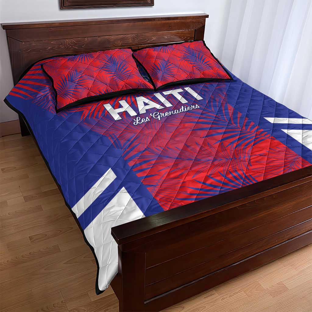 Les Grenadiers Haiti Football Quilt Bed Set Tropical Vibes - African Pride