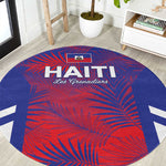 Les Grenadiers Haiti Football Round Carpet Tropical Vibes - African Pride