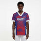 Custom Les Grenadiers Haiti Football Scrub Top Tropical Vibes - African Pride