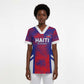 Custom Les Grenadiers Haiti Football Scrub Top Tropical Vibes - African Pride