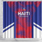Les Grenadiers Haiti Football Shower Curtain Tropical Vibes - African Pride