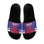 Les Grenadiers Haiti Football Slide Sandals Tropical Vibes