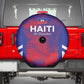 Les Grenadiers Haiti Football Spare Tire Cover Tropical Vibes - African Pride