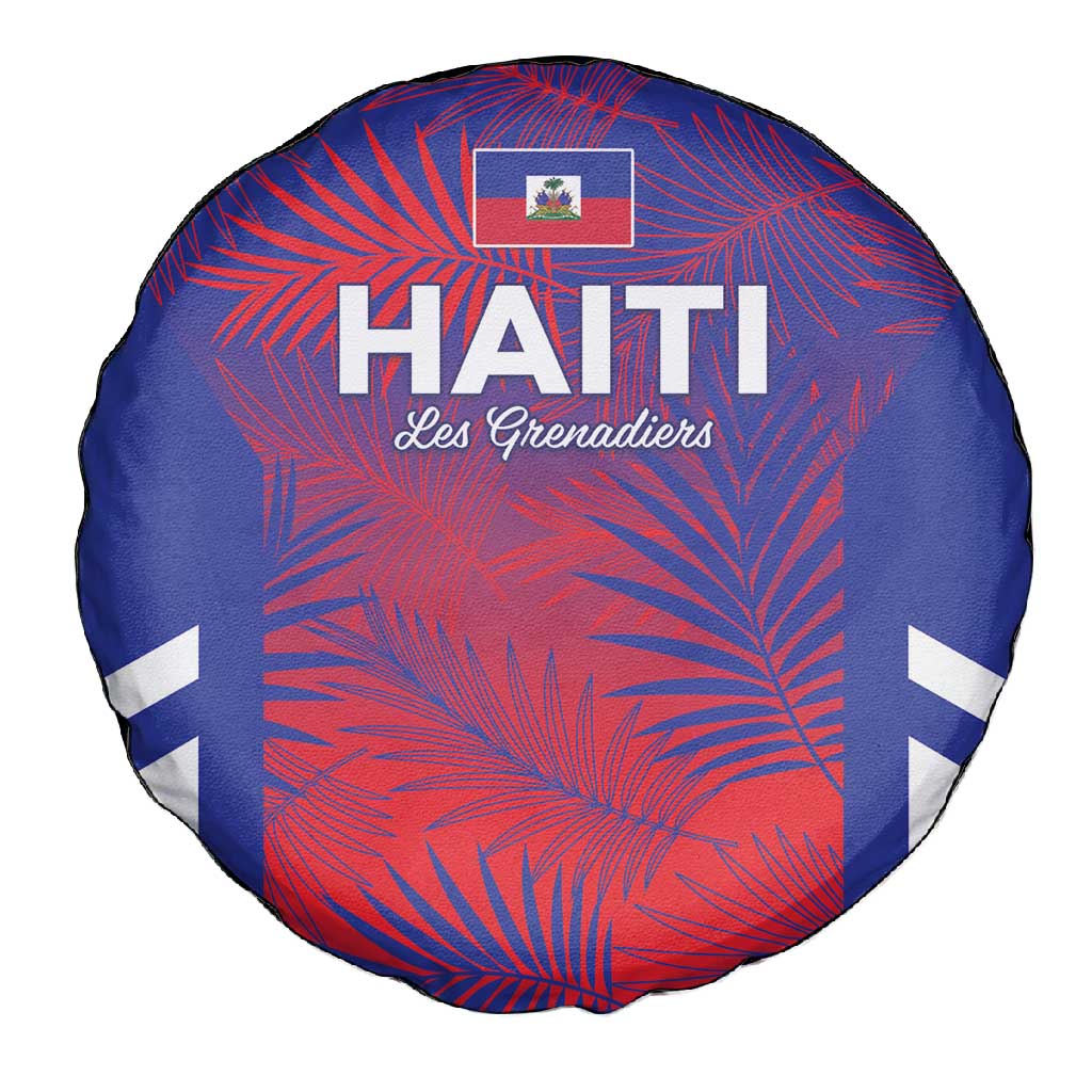 Les Grenadiers Haiti Football Spare Tire Cover Tropical Vibes - African Pride