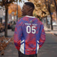 Custom Les Grenadiers Haiti Football Sweatshirt Tropical Vibes - African Pride