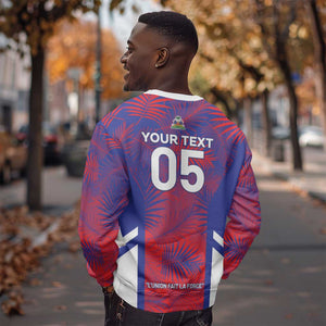 Custom Les Grenadiers Haiti Football Sweatshirt Tropical Vibes - African Pride