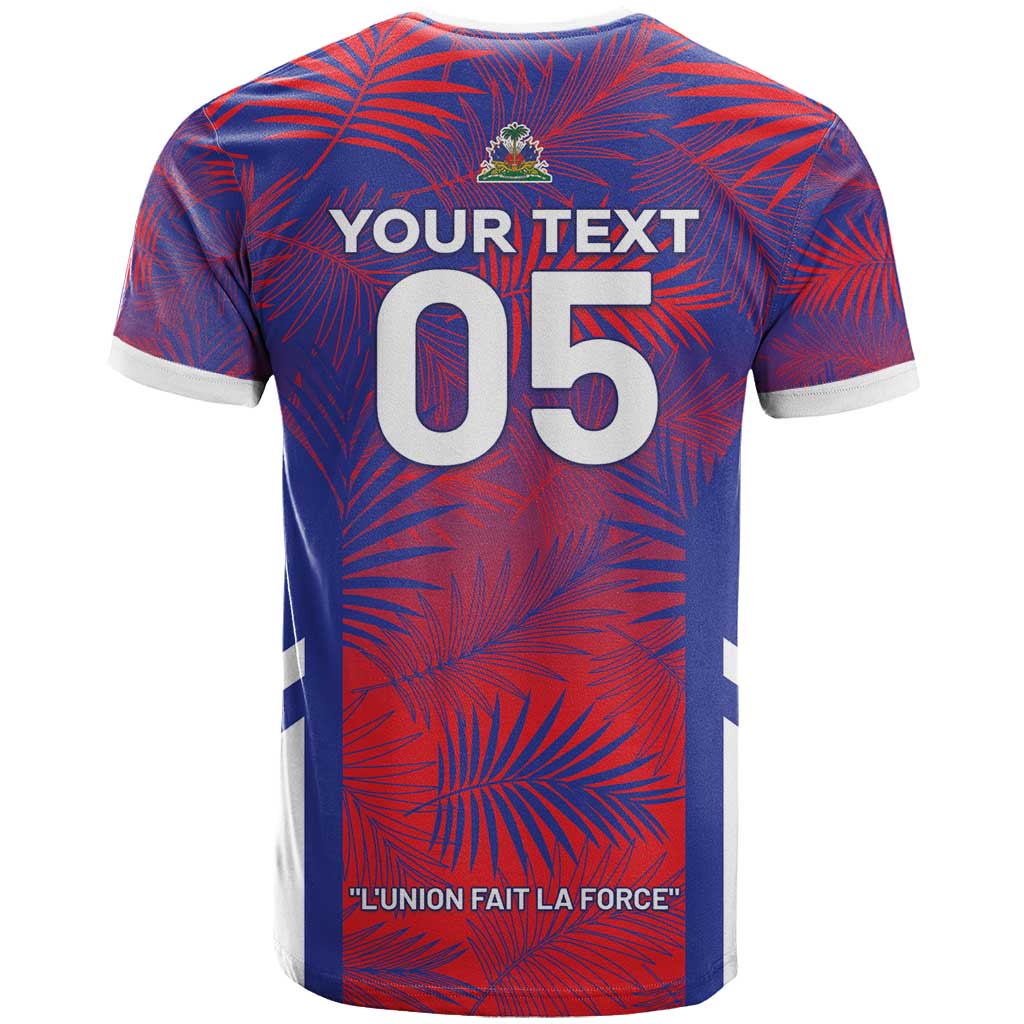 Custom Les Grenadiers Haiti Football T shirt Tropical Vibes - African Pride