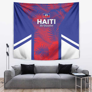 Les Grenadiers Haiti Football Tapestry Tropical Vibes - African Pride
