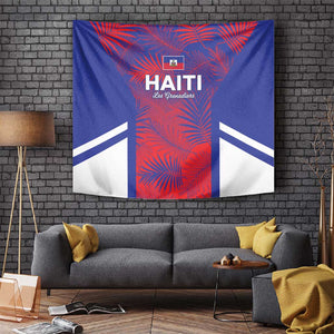 Les Grenadiers Haiti Football Tapestry Tropical Vibes - African Pride