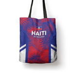 Les Grenadiers Haiti Football Tote Bag Tropical Vibes