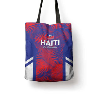 Les Grenadiers Haiti Football Tote Bag Tropical Vibes