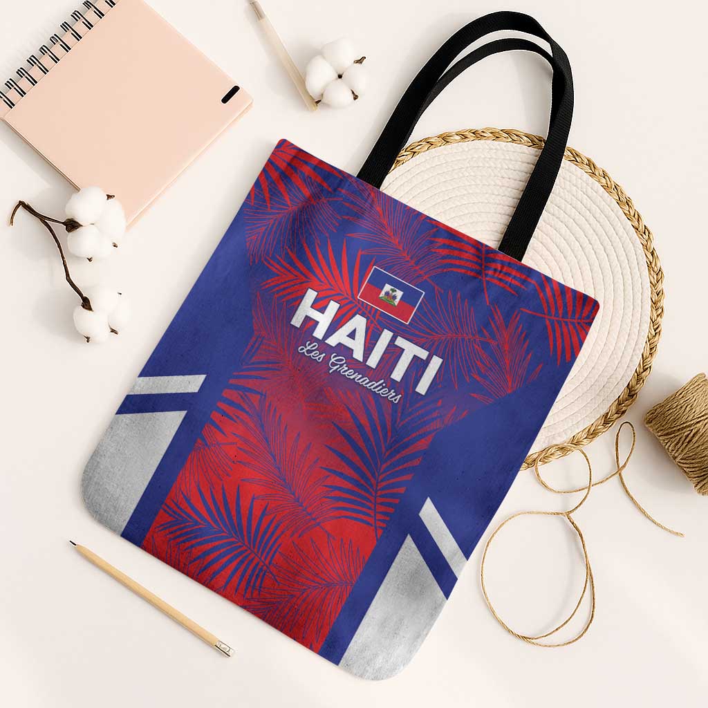 Les Grenadiers Haiti Football Tote Bag Tropical Vibes