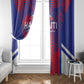 Les Grenadiers Haiti Football Window Curtain Tropical Vibes - African Pride