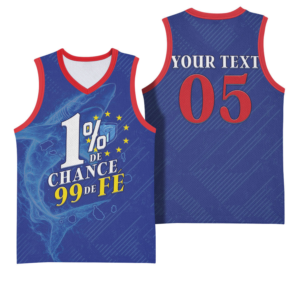 Custom Cape Verde Football Basketball Jersey Blue Sharks Still Undefeated