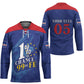 Custom Cape Verde Football Hockey Jersey Blue Sharks Still Undefeated