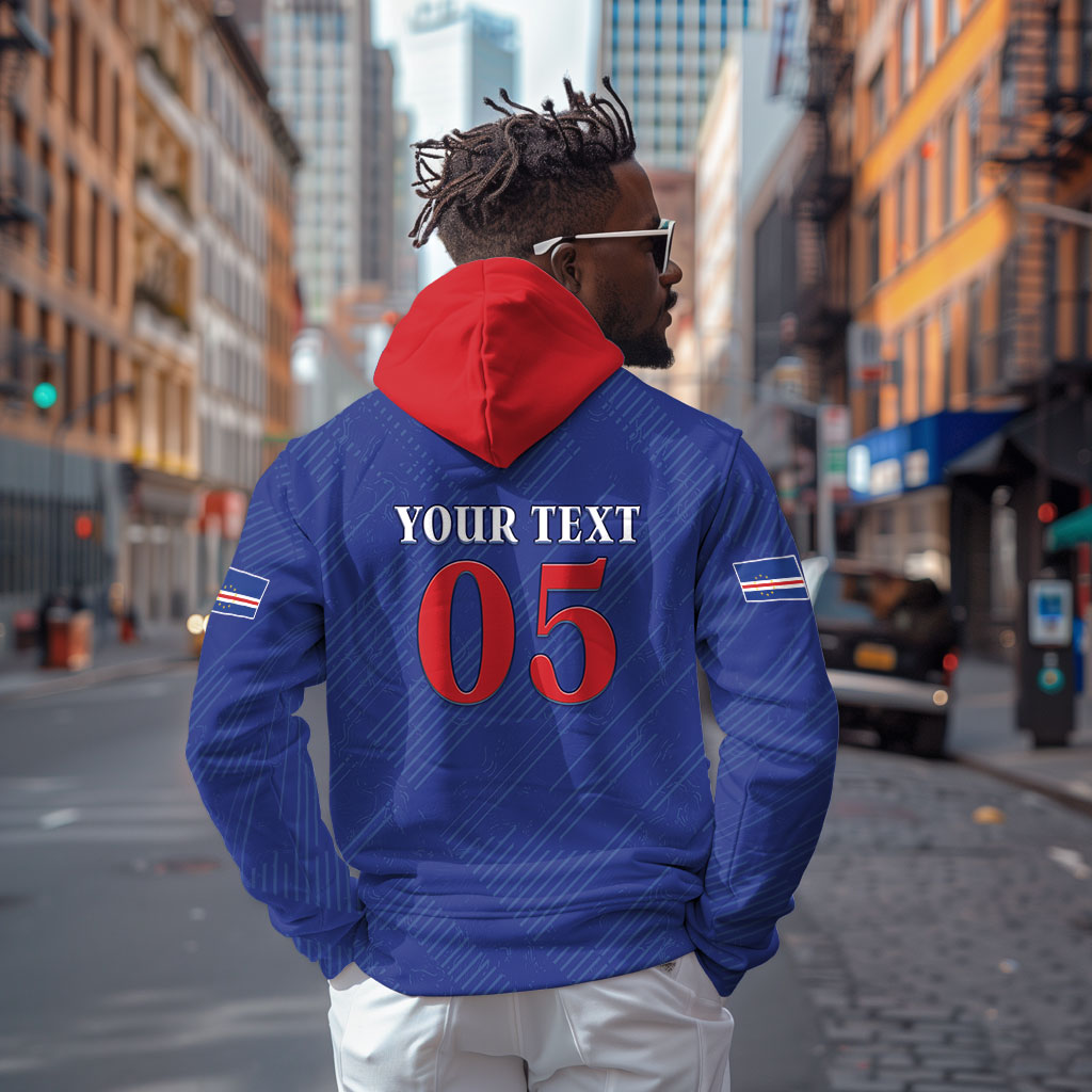 Custom Cape Verde Football Hoodie Blue Sharks Still Undefeated