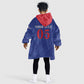 Custom Cape Verde Football Kid Wearable Blanket Hoodie Blue Sharks Still Undefeated