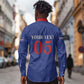 Custom Cape Verde Football Long Sleeve Button Shirt Blue Sharks Still Undefeated