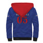 Custom Cape Verde Football Sherpa Hoodie Blue Sharks Still Undefeated