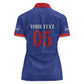 Custom Cape Verde Football Women Polo Shirt Blue Sharks Still Undefeated