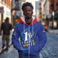 Custom Cape Verde Football Zip Hoodie Blue Sharks Still Undefeated