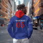 Custom Cape Verde Football Zip Hoodie Blue Sharks Still Undefeated