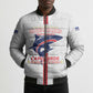 Custom Cabo Verde Bomber Puffer Jacket Blue Sharks Fear No Giants