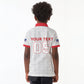 Custom Cabo Verde Kid Polo Shirt Blue Sharks Fear No Giants