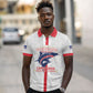 Custom Cabo Verde Polo Shirt Blue Sharks Fear No Giants