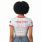Custom Cabo Verde Raglan Cropped T shirt Blue Sharks Fear No Giants