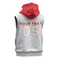 Custom Cabo Verde Sleeveless Hoodie Blue Sharks Fear No Giants