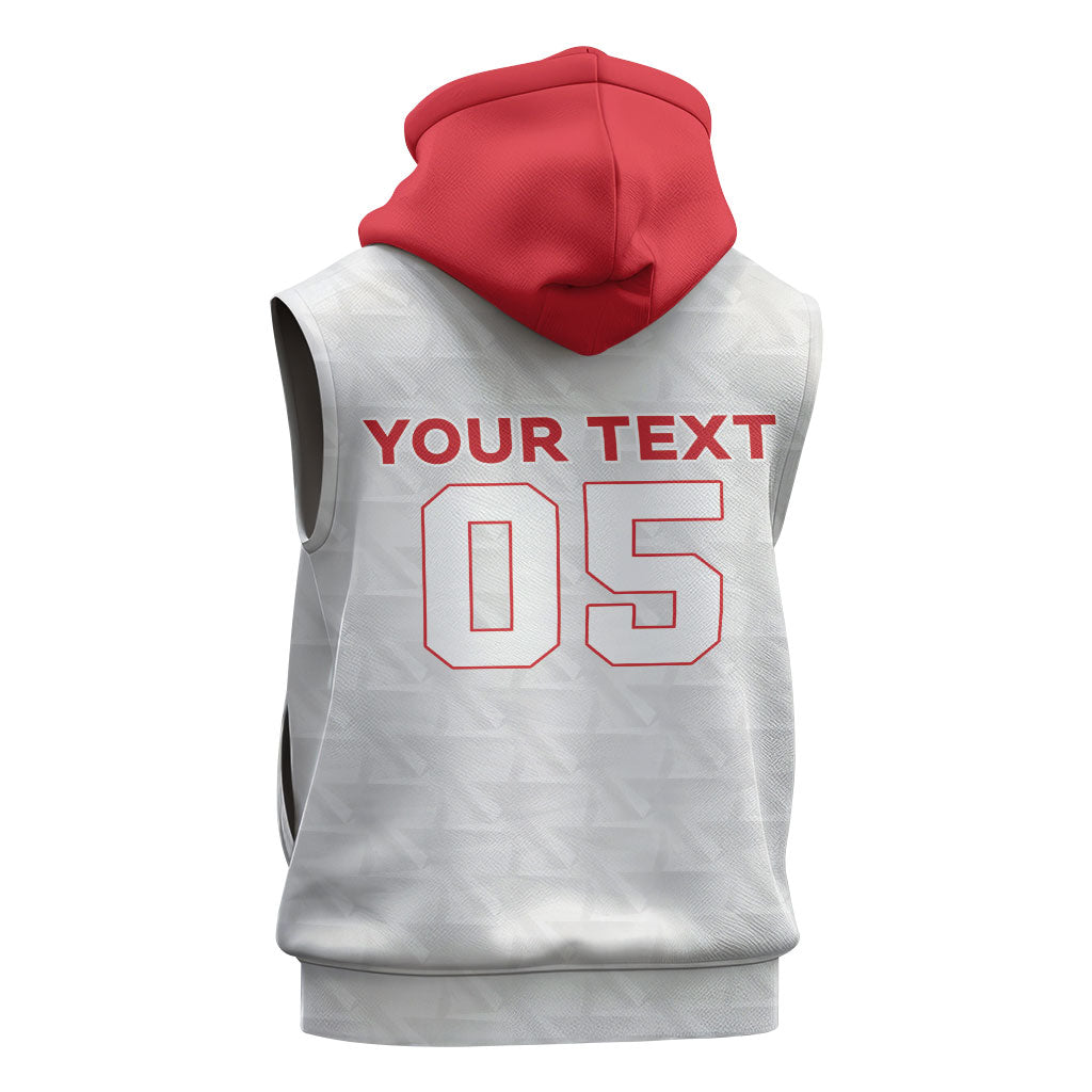 Custom Cabo Verde Sleeveless Hoodie Blue Sharks Fear No Giants