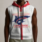 Custom Cabo Verde Sleeveless Zip Hoodie Blue Sharks Fear No Giants