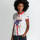 Custom Cabo Verde Women Polo Shirt Blue Sharks Fear No Giants