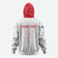 Custom Cabo Verde Zip Hoodie Blue Sharks Fear No Giants